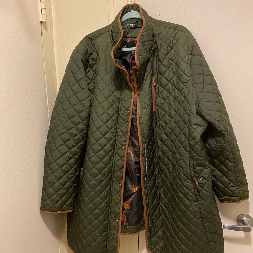 Women’s plus size RL quilted jacket